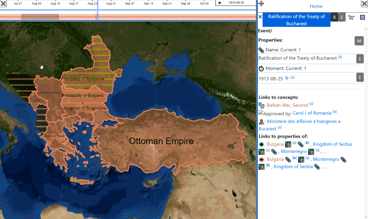 Event Treaty of Bucharest Map